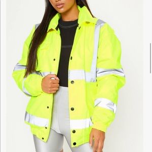 Yellow reflective jacket